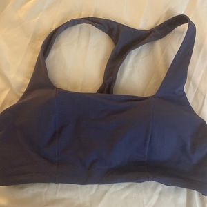 Dark purple sports bra